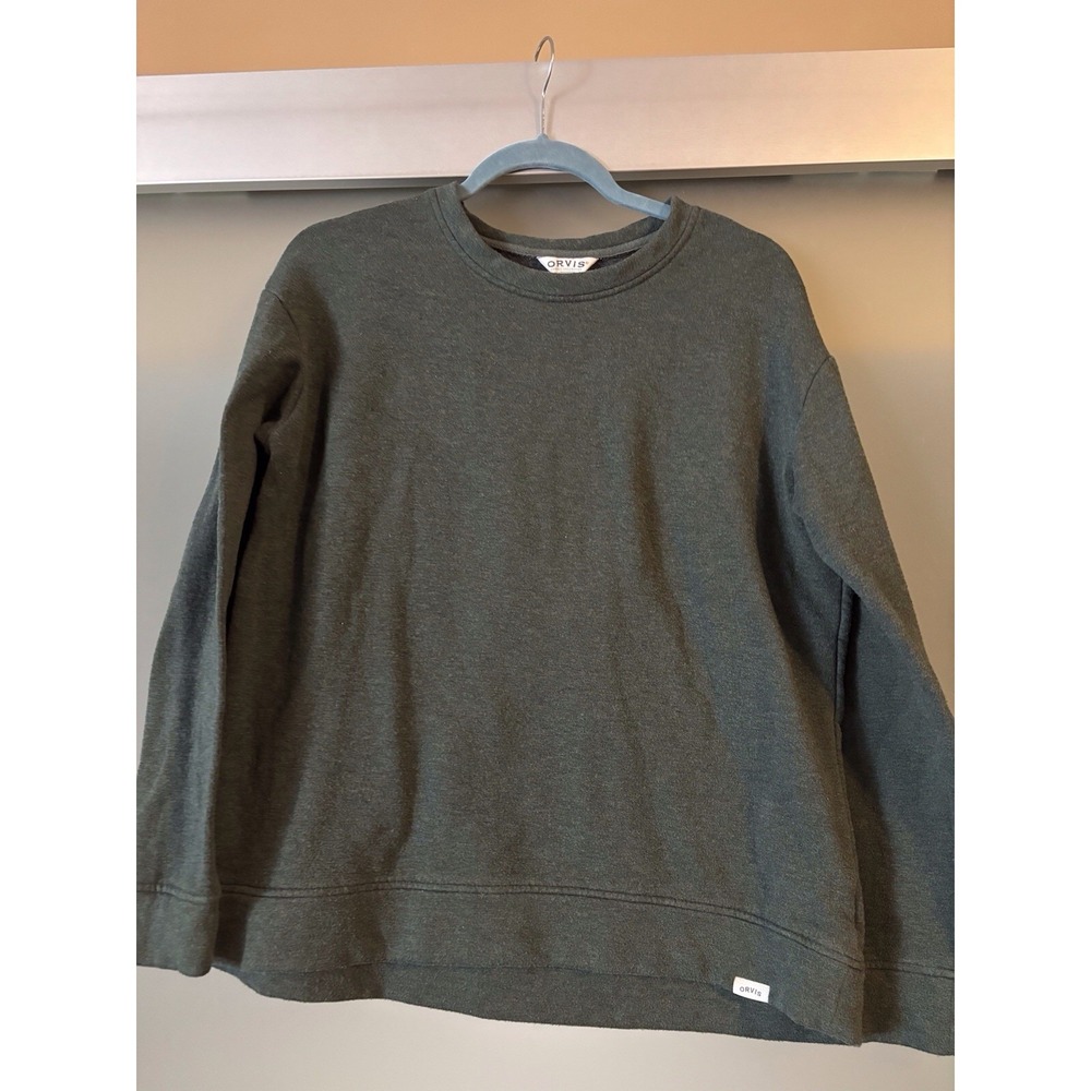 Orvis Crewneck Women's Classic‎ Collection Cozy Pullover Green Size Medium